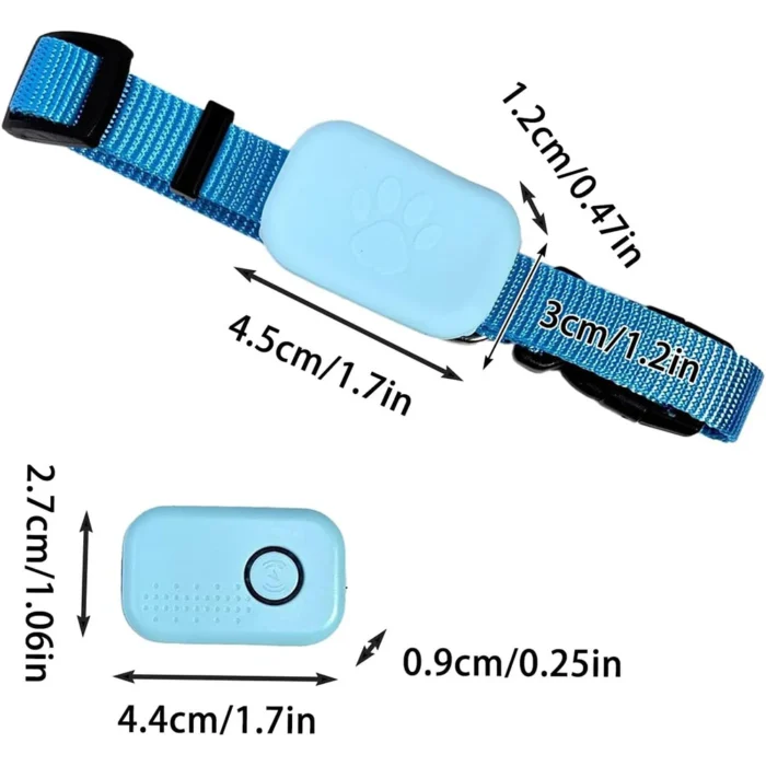 Pet GPS Tracker Waterproof Real Time GPS Tracking Movement Alert Collars Anti Lost Battery Powered Cat Locator For iOS Android
