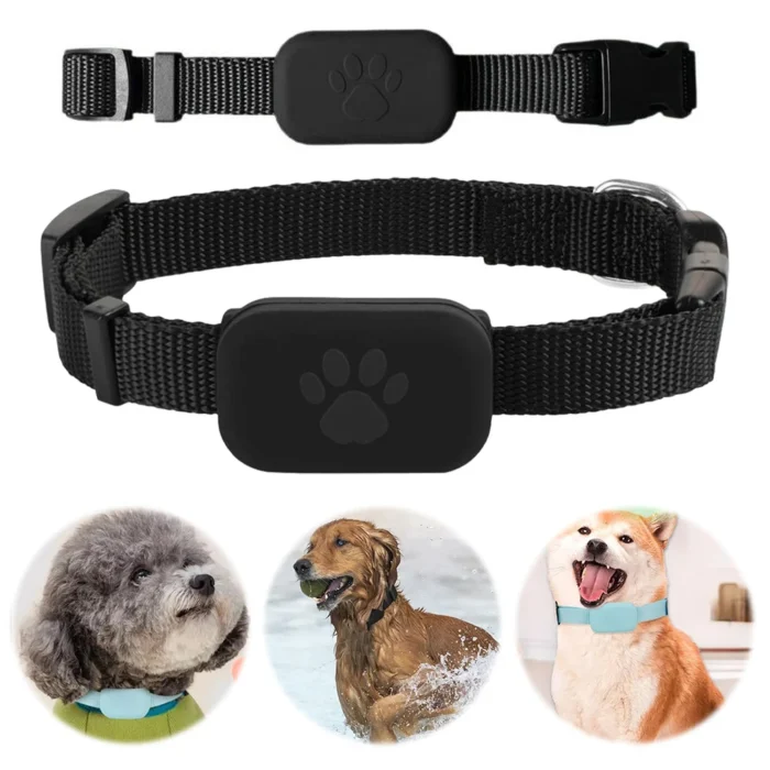 Pet GPS Tracker Waterproof Real Time GPS Tracking Movement Alert Collars Anti Lost Battery Powered Cat Locator For iOS Android