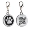 Multi Functional QR Code Metal Dog Tag Keychain Free Customization Exclusive Information Phone Address Anti Loss Durability